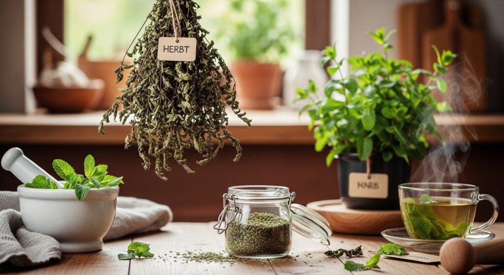 Dried mint