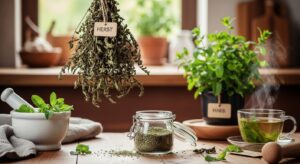 Dried mint