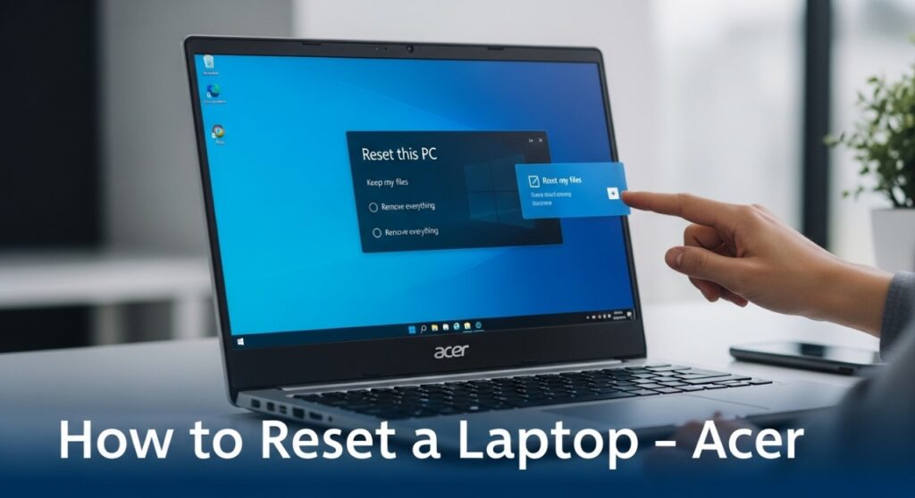 how to reset a laptop acer