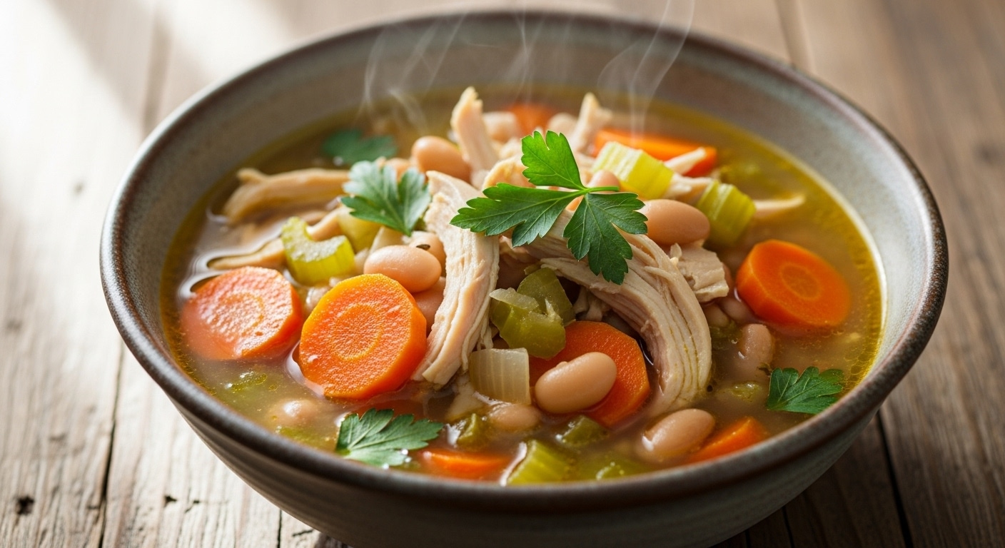 chicken soup with cannellini beans