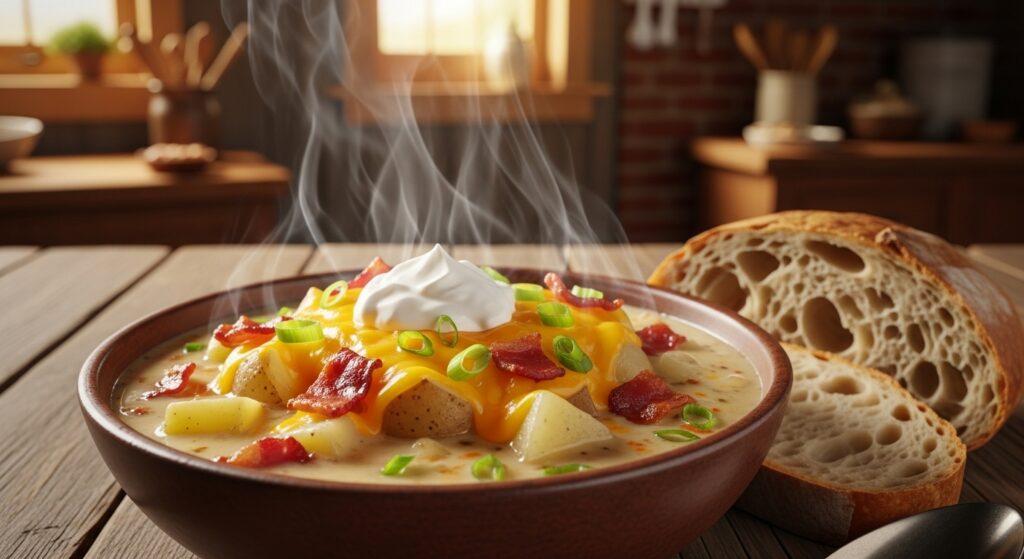 crockpot loaded baked potato soup