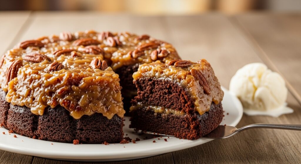 german chocolate upside down cake