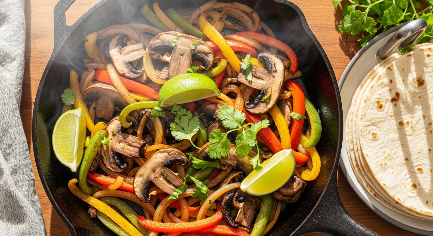 mushroom fajitas