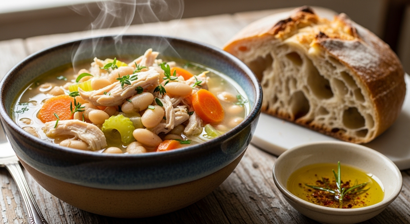 white bean and chicken soup
